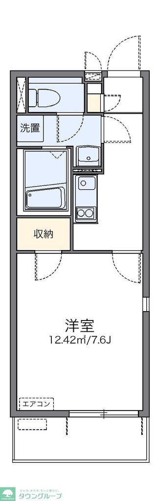 レオネクストコンフォ(1K/3階)の間取り写真