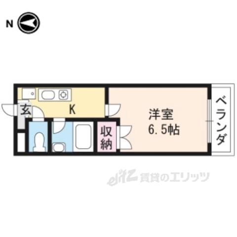 GIOVANE高橋(1K/4階)の間取り写真