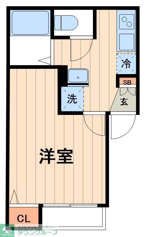 プロスペリティスカイツリー(1K/3階)の間取り写真