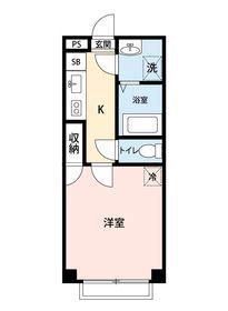 高円寺ビレッジ(1K/3階)の間取り写真