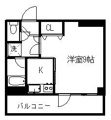 Nドミトリー(1K/2階)の間取り写真