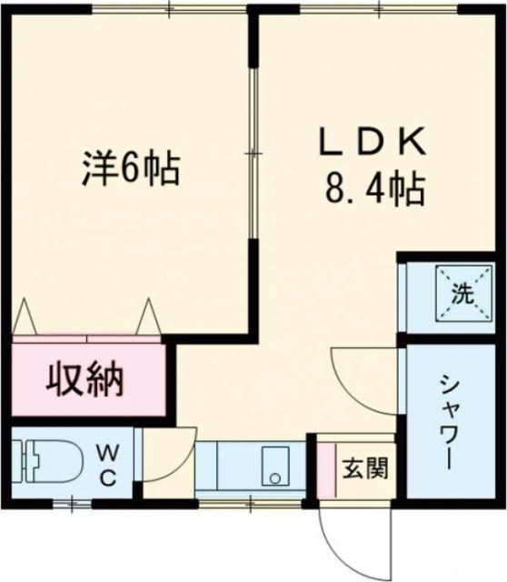 コーポ泉(1LDK/1階)の間取り写真
