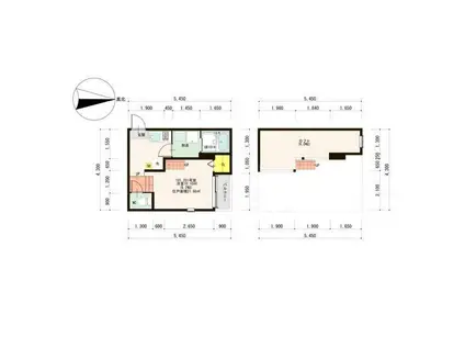 ハーモニーテラス福住町III(1K/1階)の間取り写真