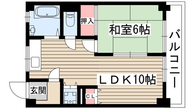 水野マンション(1LDK/5階)の間取り写真