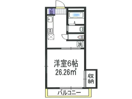 日関パレス(1K/1階)の間取り写真
