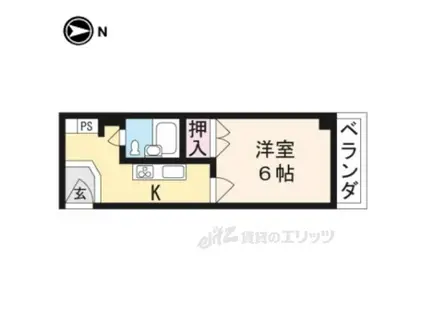 CASA VIEHA(1K/3階)の間取り写真