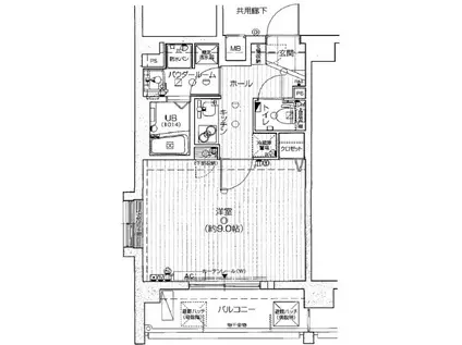 アドバンス新大阪シティライフ(1K/4階)の間取り写真