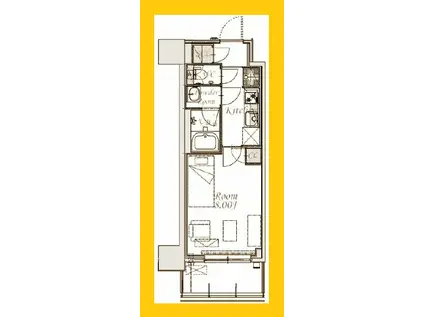 スプランディット新横浜(1K/11階)の間取り写真