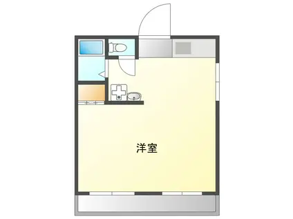 メゾン富田(ワンルーム/1階)の間取り写真