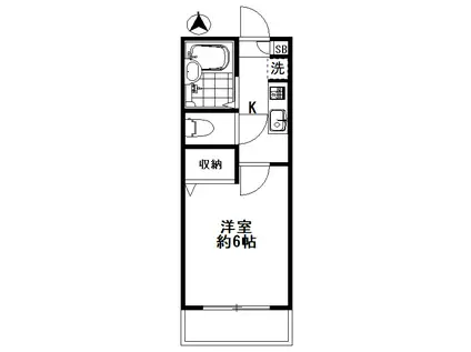 J・RESIDENCE中野(1K/4階)の間取り写真