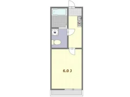 GRANZA中央林間(1K/3階)の間取り写真