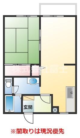 ザ・ハートランドM(2DK/2階)の間取り写真