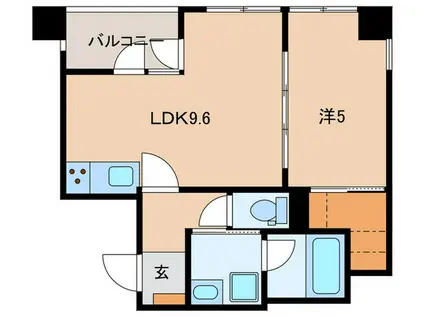 ラ・ヴィエルジュ白金高輪(1LDK/3階)の間取り写真