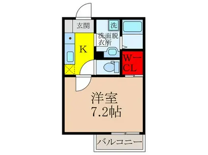 REGIA IKEDA CITY TENZIN(1K/3階)の間取り写真