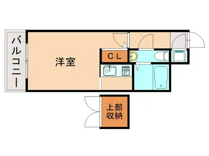 エステートモア高宮エスト(1K/6階)の間取り写真