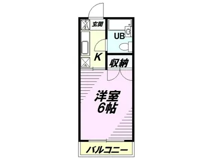 ART・1(1K/2階)の間取り写真