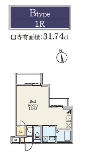 S-RESIDENCE駒場東大前(ワンルーム/3階)の間取り写真