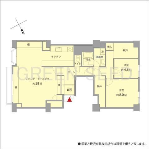 南青山第一マンションズ(2LDK/10階)の間取り写真