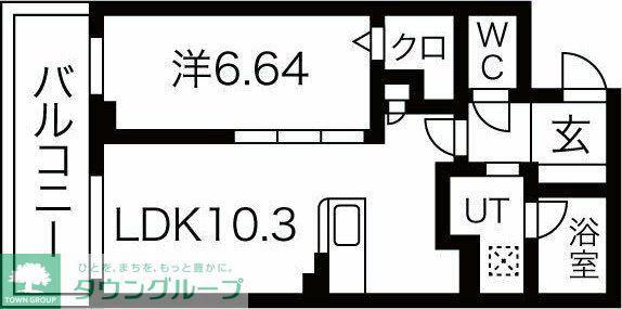 JMFレジデンス名駅南(1LDK/5階)の間取り写真
