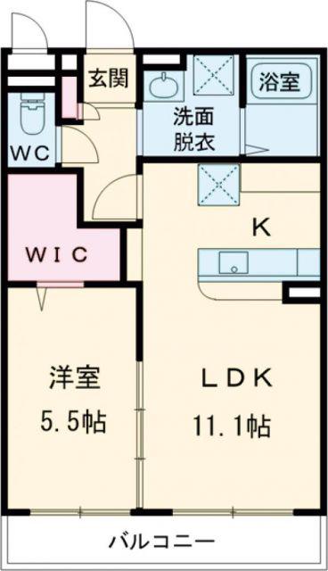 エストピア七番館(1LDK/3階)の間取り写真