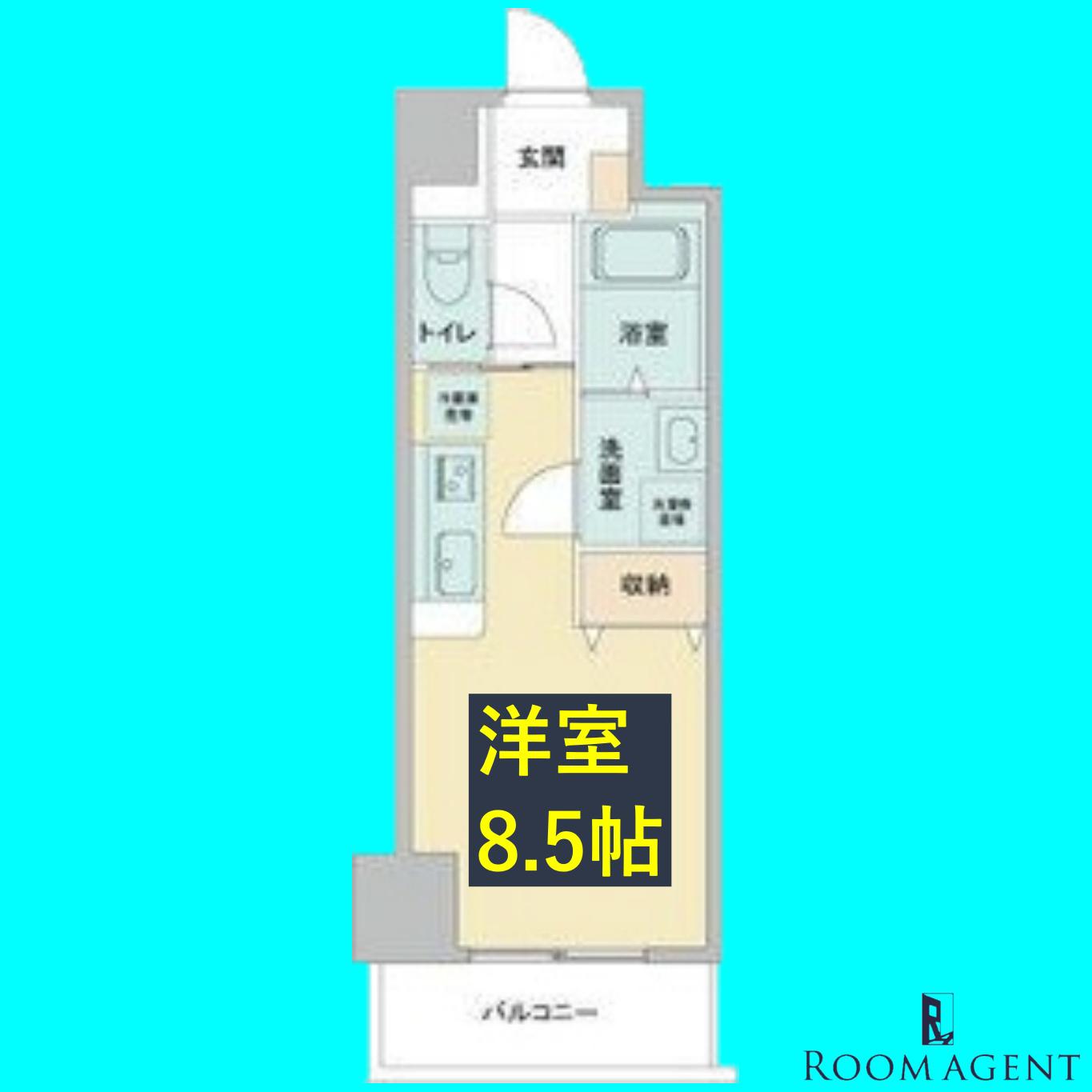LA DOUCEUR今池(ワンルーム/5階)の間取り写真
