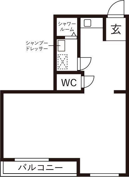 餅喜ビル(ワンルーム/3階)の間取り写真