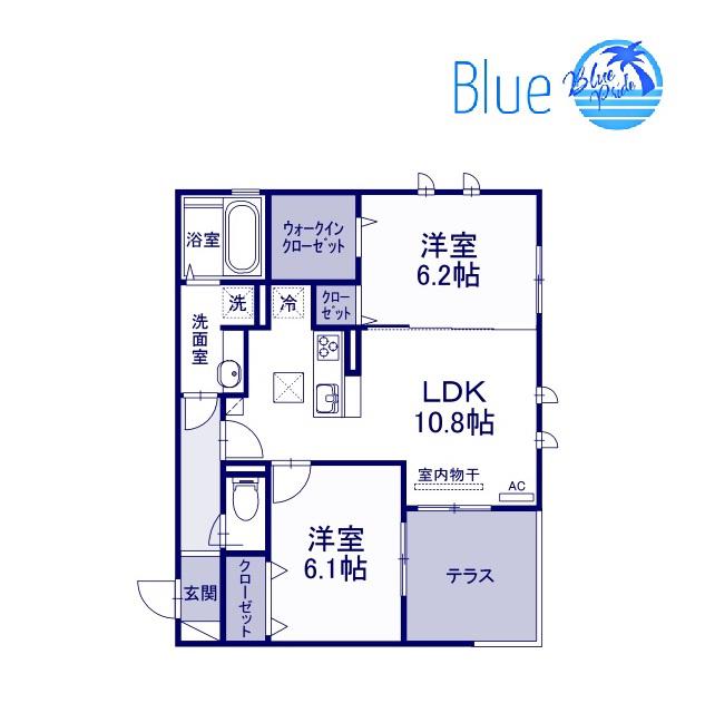 TS TERRACE 大倉山(2LDK/3階)の間取り写真