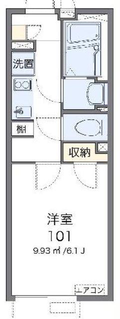 クレイノ高円寺(1K/1階)の間取り写真