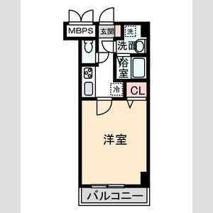 グレーシア名駅南(1K/3階)の間取り写真