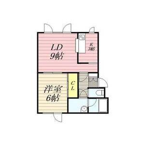 サンシティ20(1LDK/2階)の間取り写真