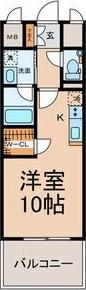 GRAND ESPOIR IZUMI(ワンルーム/8階)の間取り写真