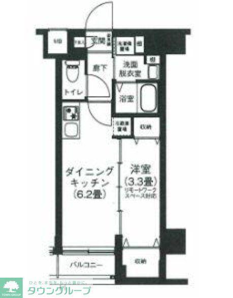 アイルプレミアム押上ノルド(1DK/2階)の間取り写真