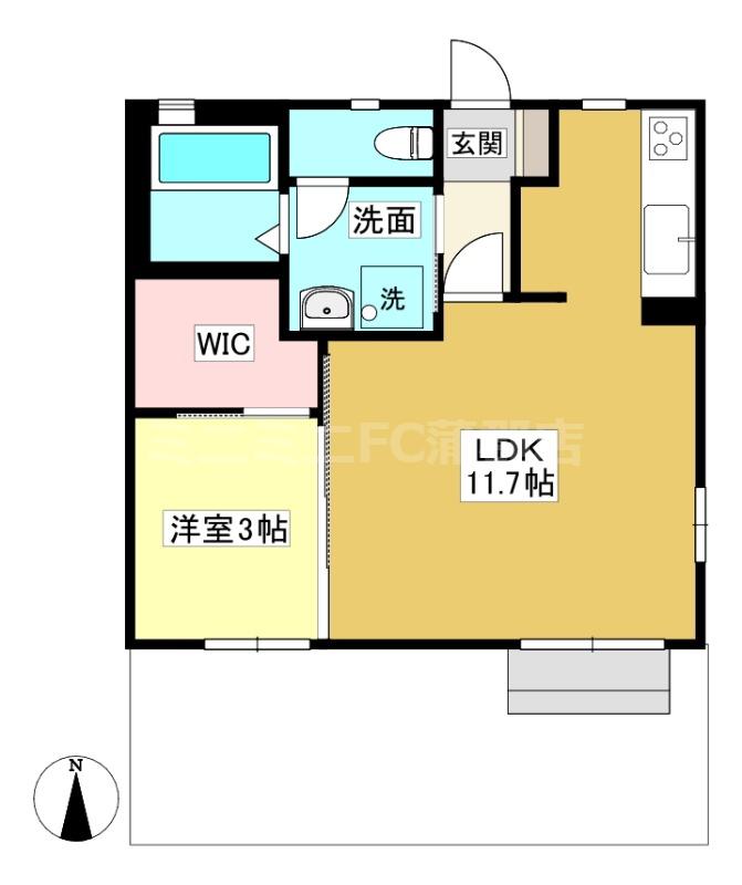 どんぐり村(1LDK/1階)の間取り写真