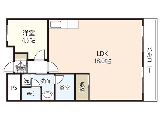 和光銀山レジデンス(1LDK/3階)の間取り写真