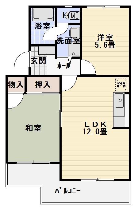 セプテンバー93(2LDK/1階)の間取り写真