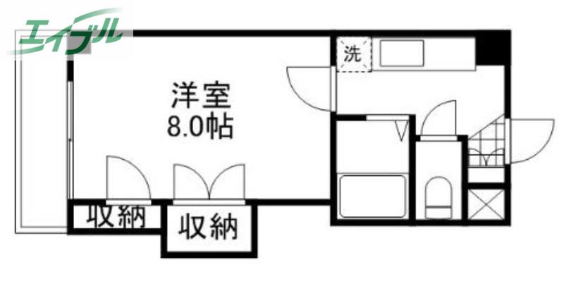 ロジェ芳泉(1K/5階)の間取り写真