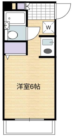 シャルマンはすみ(1K/3階)の間取り写真