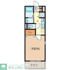 マイシティ上小町(1K/1階)の間取り写真