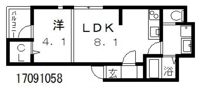 ハーモニーテラス中野SKHコーポ(1LDK/3階)の間取り写真