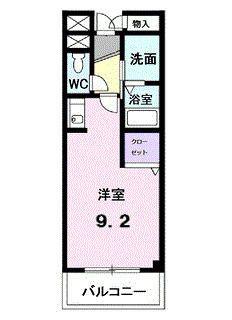 プレステージ(ワンルーム/1階)の間取り写真
