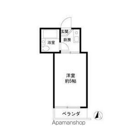 サントノーレ第8東高円寺(1K/1階)の間取り写真
