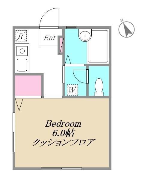 アネックス(1K/1階)の間取り写真