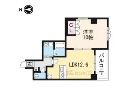 F´Sアベニュー(1LDK/3階)の間取り写真