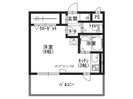 NDビルハイツ(1DK/4階)の間取り写真