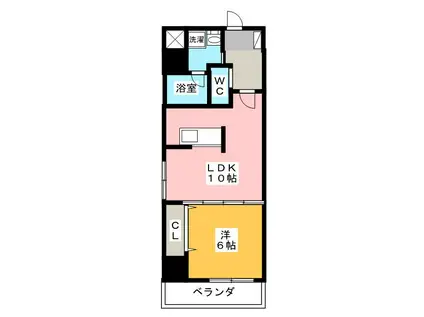 SPRING HOUSE KOYAMACHI(1LDK/6階)の間取り写真