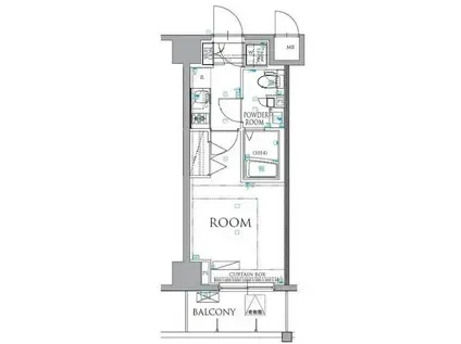 ARTESSIMO MONDO(1K/4階)の間取り写真