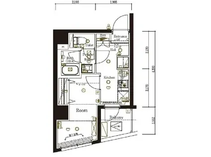 マーロ弘明寺(1K/6階)の間取り写真