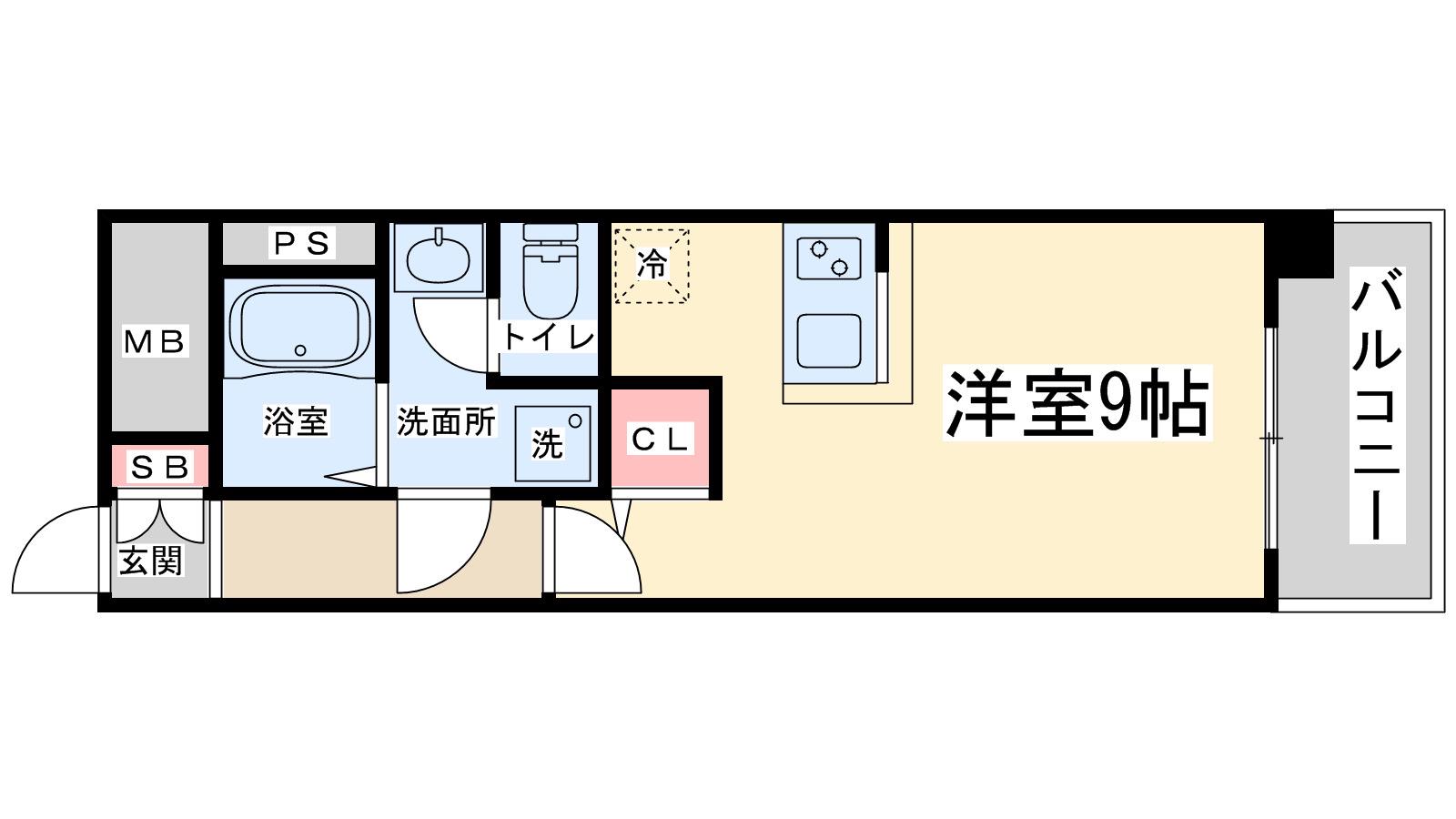 アドバンス新大阪5(ワンルーム/6階)の間取り写真