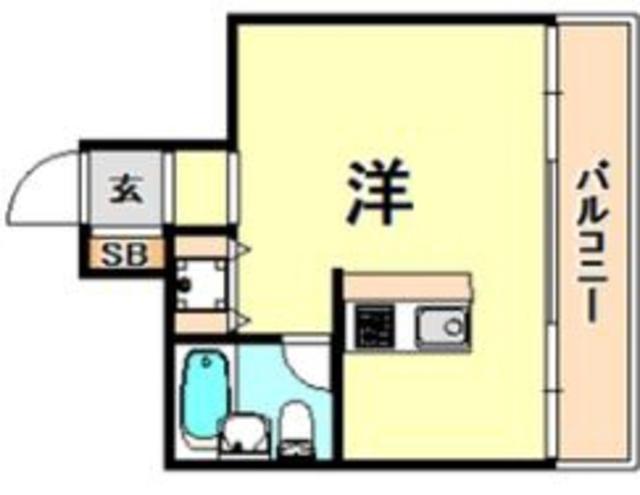 NEO壱番館(ワンルーム/3階)の間取り写真
