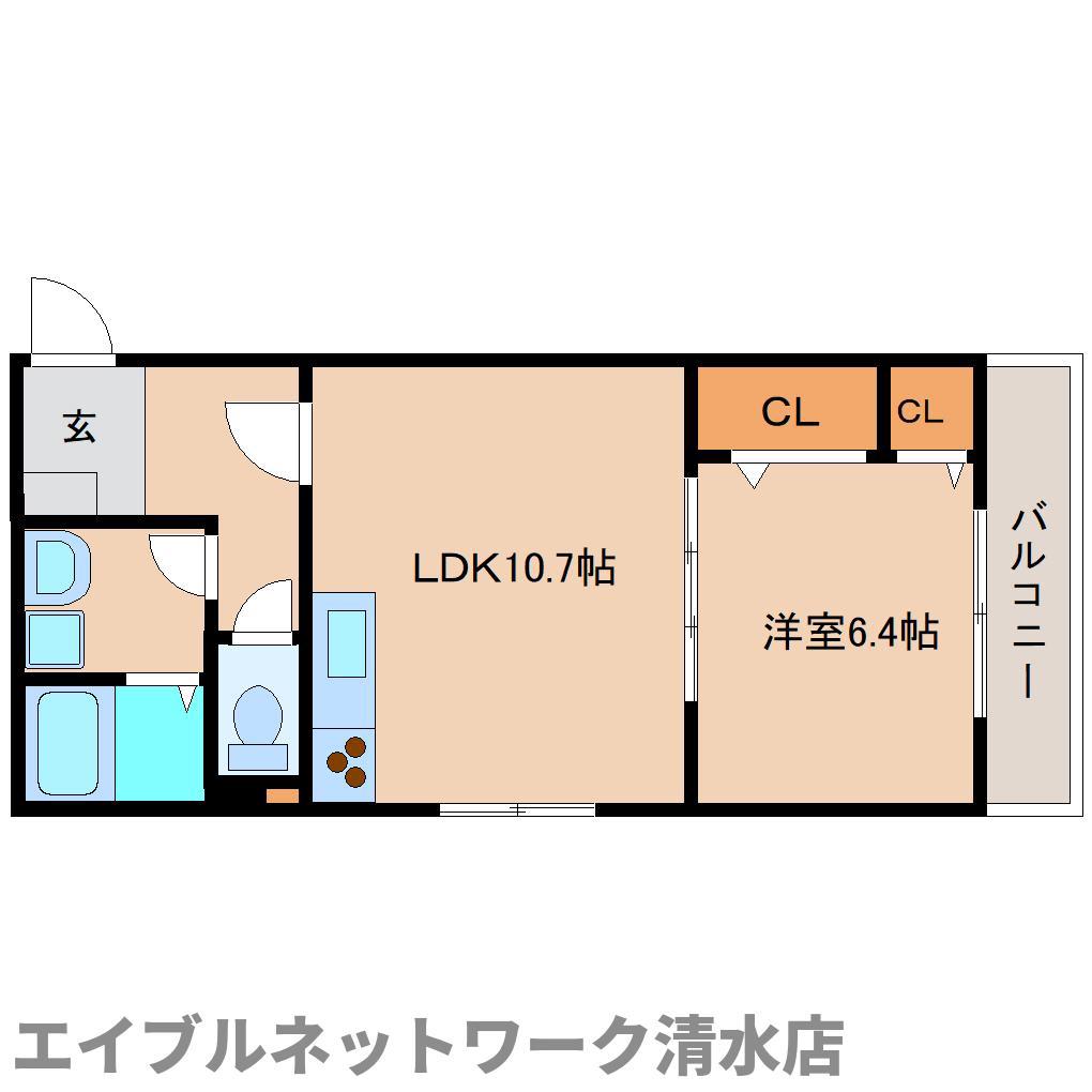 レジーナ(1LDK/4階)の間取り写真